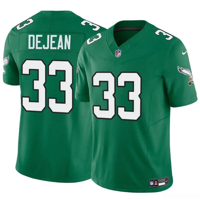 Men's Philadelphia Eagles #33 Cooper DeJean Green 2024 Draft F.U.S.E Vapor Untouchable Throwback Limited Stitched Football Jersey